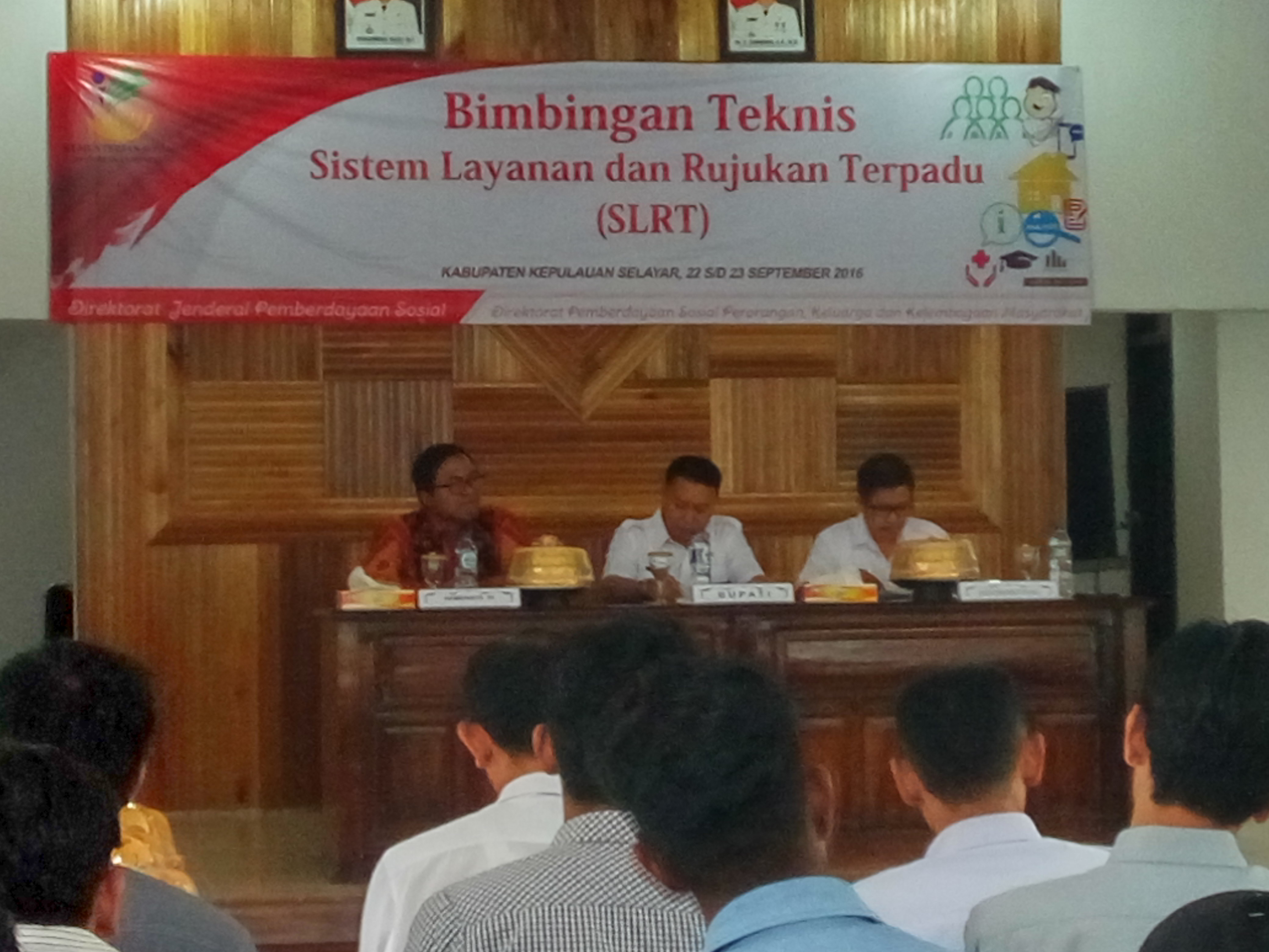 Kemensos Gelar BIMTEK Sistem Layanan dan Rujukan Terpadu (SLRT) di Kabupaten Kepulauan Selayar