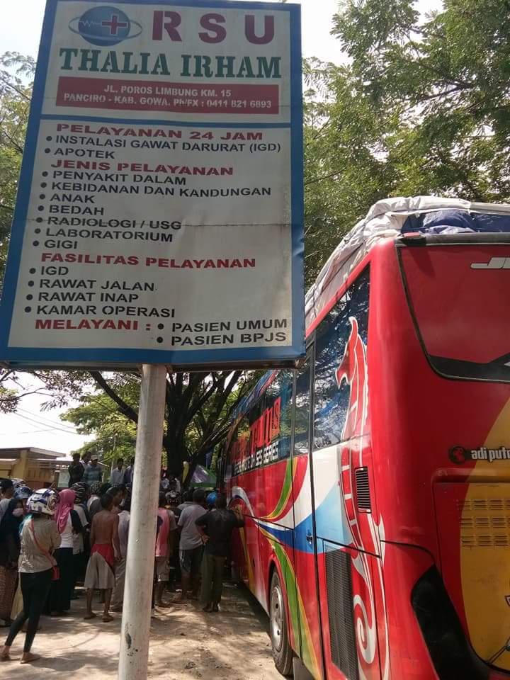 Penumpang Bus New Sumber Mas Tujuan Selayar Meninggal Diatas Bus