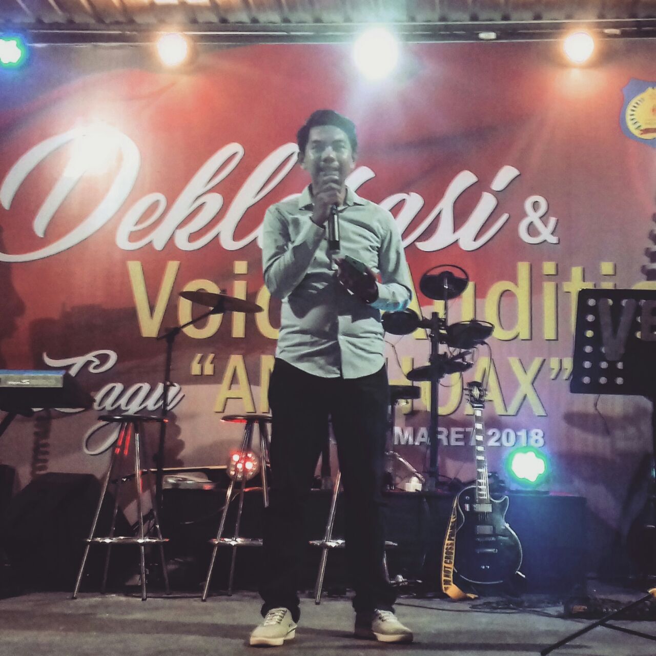 Pimred Selayarnews.com berikan Testimoni Pada Deklarasi & Voice Audition Anti Hoax