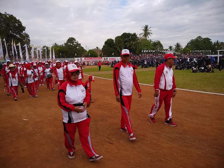 Kontingen Selayar Turut Serta dalam Devile Open Ceremony Porda XVI Pinrang