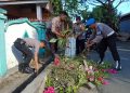 Bersihkan Kantor, Masjid dan Gereja, Polres Selayar Sambut HUT Bhayangkara ke 73
