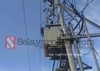 Kabel tersangkut Kendaraan Warga, PLN Padamkan Sebagian Benteng Hingga Bitombang