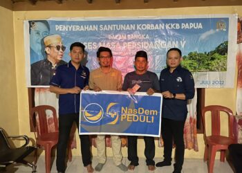 H. Muh. Rapsel Ali Beri Bantuan Modal Usaha 60 Juta Untuk Keluarga Korban KKB