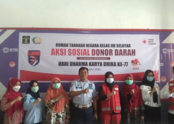 Sambut HDKD Ke 77, Rutan Selayar Gelar Donor Darah