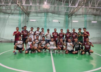 Tim Futsal Tarungku FC vs Syahbandar FC Jual Beli Serangan pada Laga Persahabatan