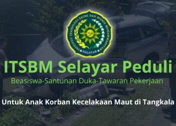 ITSBM Selayar Berikan Beasiswa, Santunan dan Pekerjaan Untuk Anak Ibu Citra, Korban Kecelakaan di Tangkala