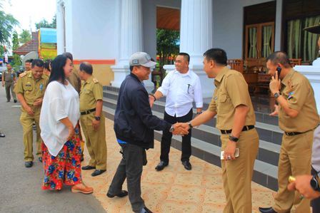 Bupati dan Wakil Bupati Kepulauan Selayar, Sambut Kedatangan Danlatamal VI