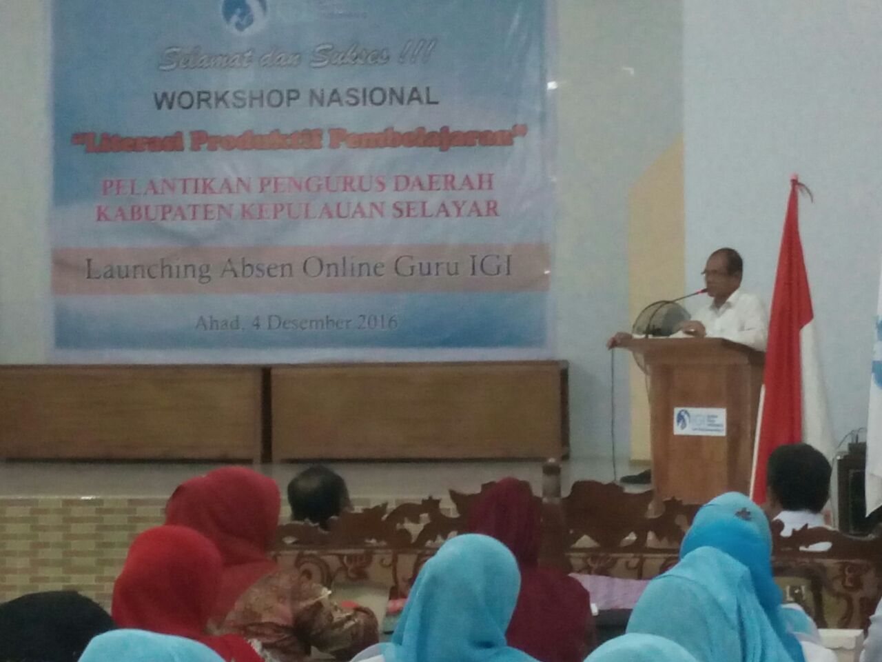 IGI Kepulauan Selayar Sukses Gelar Workshop Nasional ” Literasi Produktif Pembelajaran”.