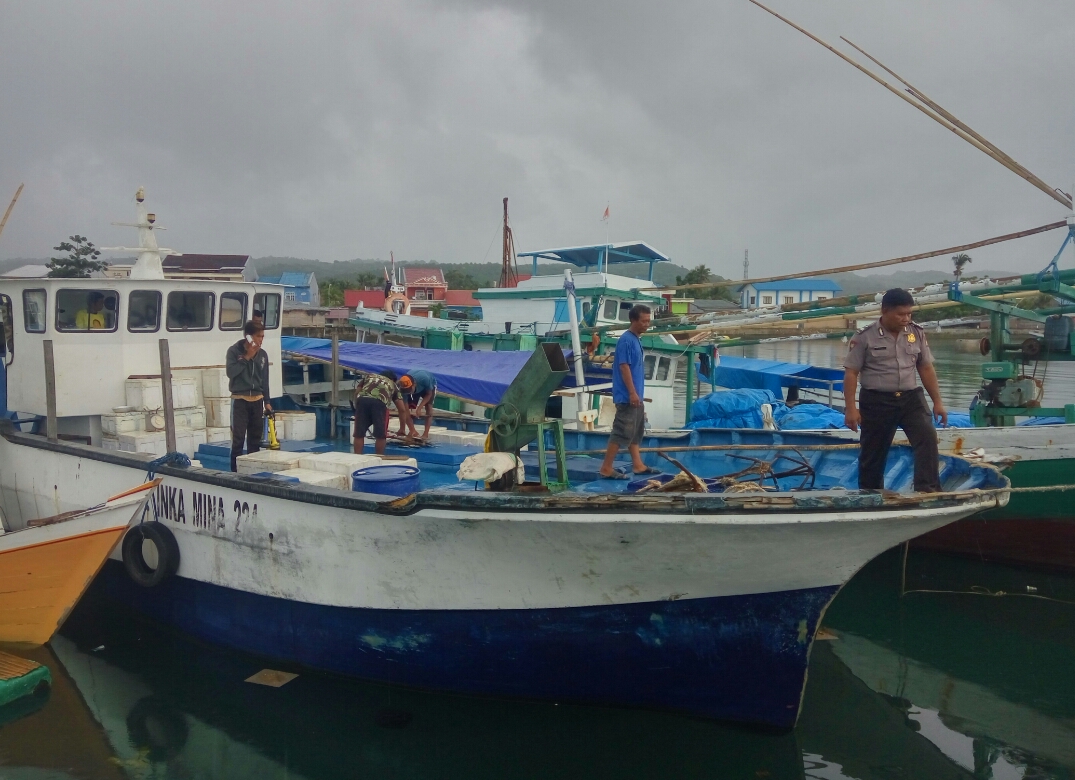 Polsek Pasimarannu Amankan 11 Kapal diduga Ilegal Fishing