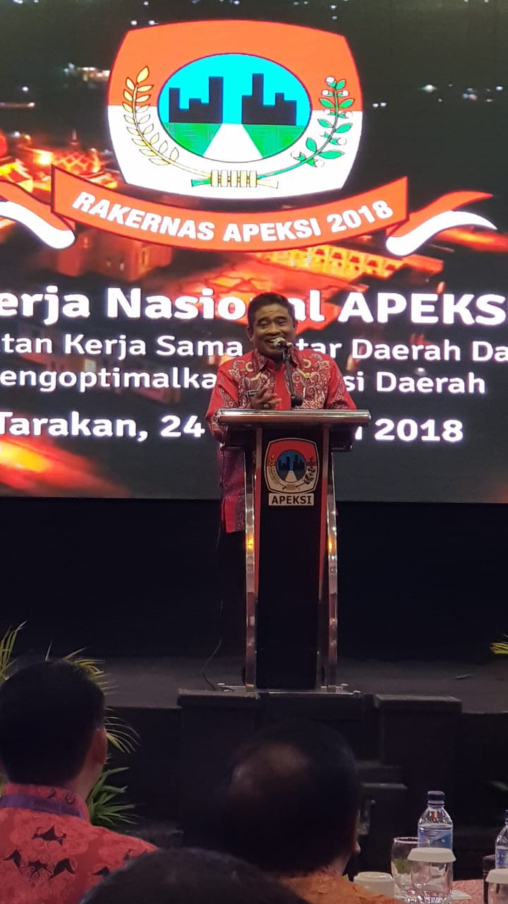 Soni Sumarsono Buka Rapat Kerja Nasional XIll APEKSI Tahun 2018