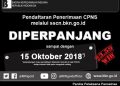 Penerimaan CPNS Diperpanjang