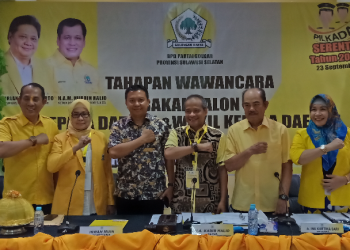 Dihadapan Panelis Golkar, H.M.Basli Ali Banggakan Saiful Arif Sebagai Calon Wakil Bupati