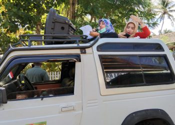 Pemerintah Kelurahan Batangmata Keliling Sampaikan Himbauan Pemerintah