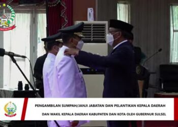 Gubernur Sulsel Lantik 11 Kepala Daerah Hasil Pilkada 2020