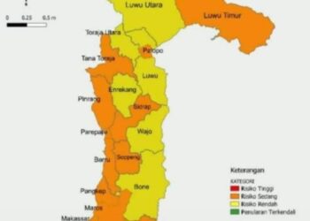 Selayar Masuk Zona Merah Penyerbaran Covid-19 di Sulsel