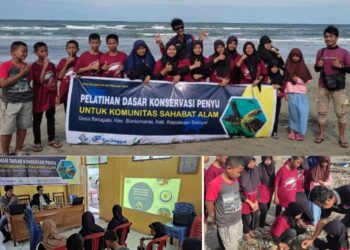 Komunitas dan Pemdes Barugaia Kolaborasi Laksanakan Latsar Konservasi Penyu