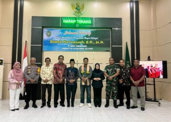 Ketua DPRD Selayar Turut Sambut, Kedatangan Ketua PN Selayar Yang Baru Harwansah, SH.,MH