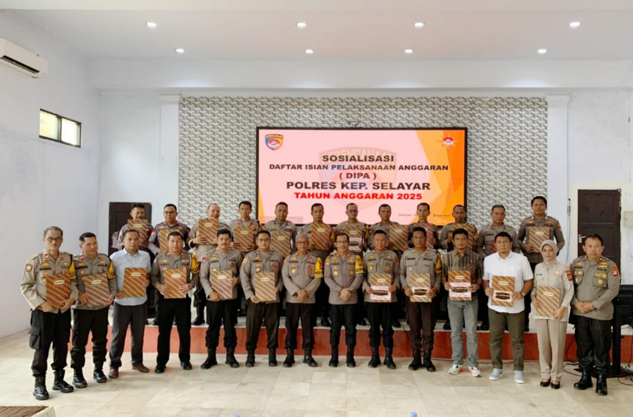 Penyerahan Rendisgar Satfung Jajaran, Kapolres Selayar Tekankan Prinsip ...