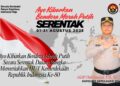 Polres Kepulauan Selayar Ajak Warga Kibarkan Merah Putih Serentak 01-31 Agustus 2025