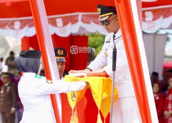 Suasana Khidmat, Bupati Natsir Ali Pimpin Upacara Peringatan Kemerdekaan di Selayar