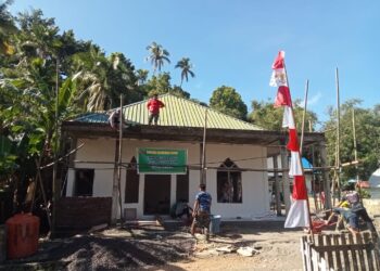 Perkembangan Rehabilitasi Masjid di Kelurahan Batangmata Sapo Capai 40 Persen